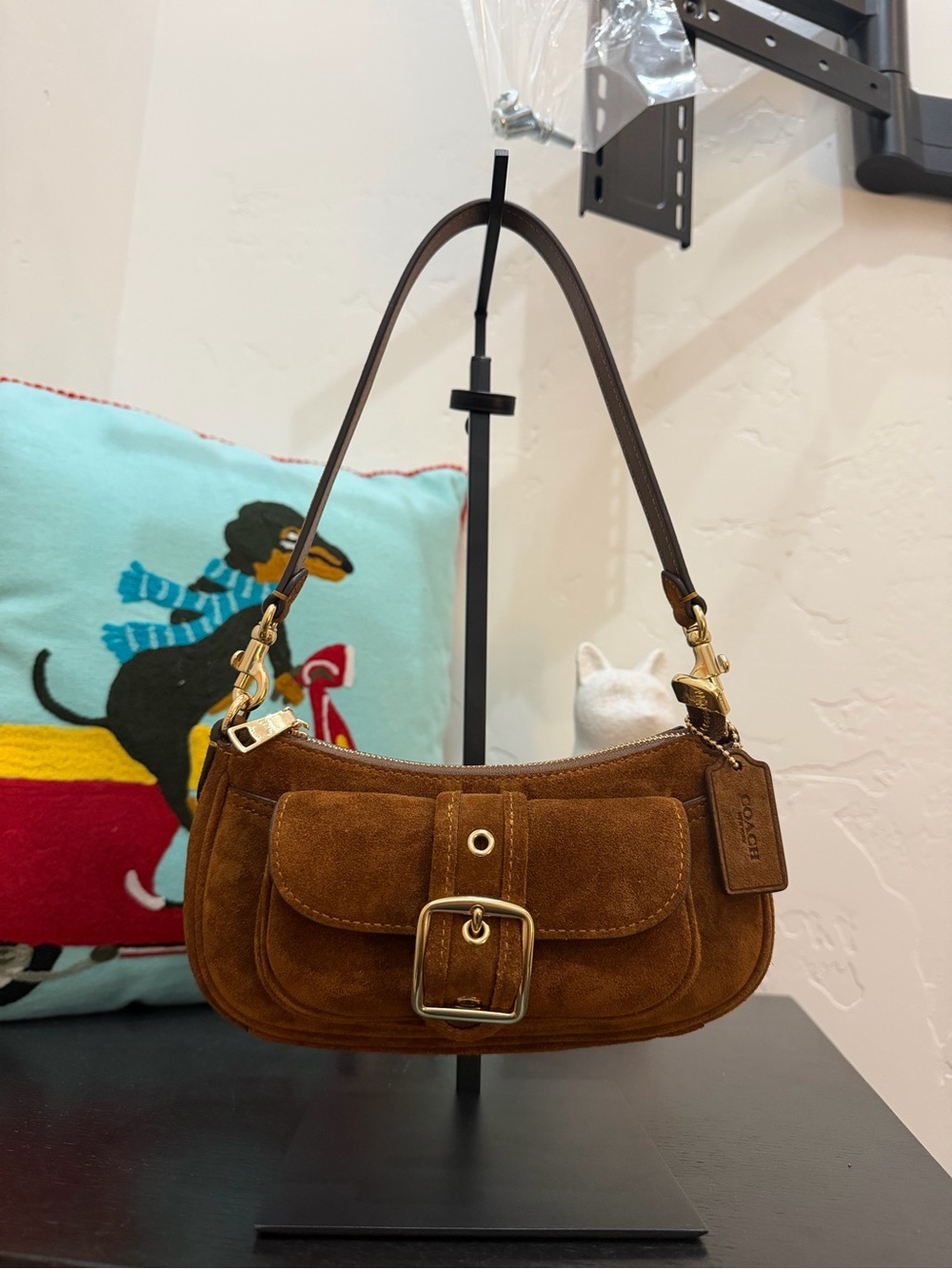 Coach Mini Ashton Suede Crossbody CFA50 NWT - Picture 2 of 11
